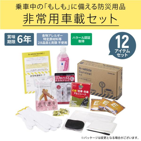 キングジム　非常用車載セット　SYS-200　災害による通行止　渋滞による車内滞在　雪による立ち往生　故障による救援町　もしも　に　備えて　-20℃〜８０℃対応