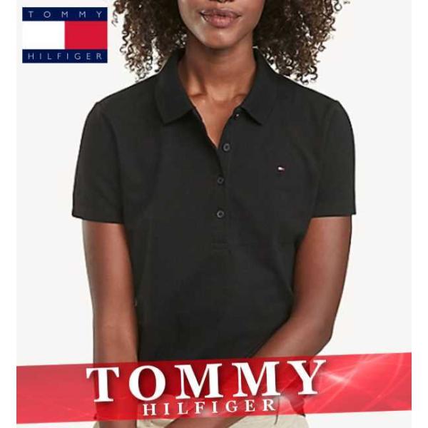 Saishin No Gekiyasu トミーヒルフィガー Tommy Jeans レディース ポロシャツ トップス Polo Shirts Black 即日発送 Bebakpost Com
