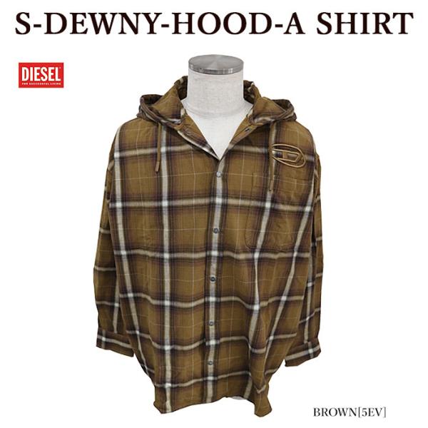 DIESEL ディーゼル 長袖シャツ サイズXS チェック グレー レディース 