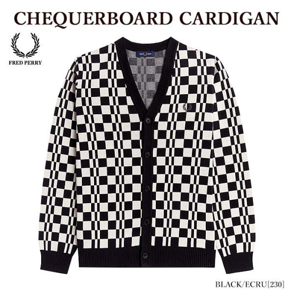 FRED PERRY フレッドペリー K4529 CHEQUERBOARD CARDIGAN カーディガン
