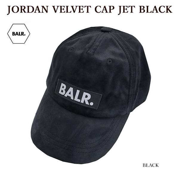 BALR. ボーラー B6110 1017 JORDAN VELVET CAP JET BLACK キャップ