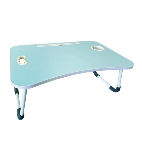 組み立て不要！すばやくたためる！天板の角は丸く加工されているので、小さなお子様でも安心してご利用いただけます。品番：IOTB-1-SB本体サイズ：約60×40×28cm本体重量：約2.5kg材質：高密度板・アルミニウム合金耐荷重：約25kg...