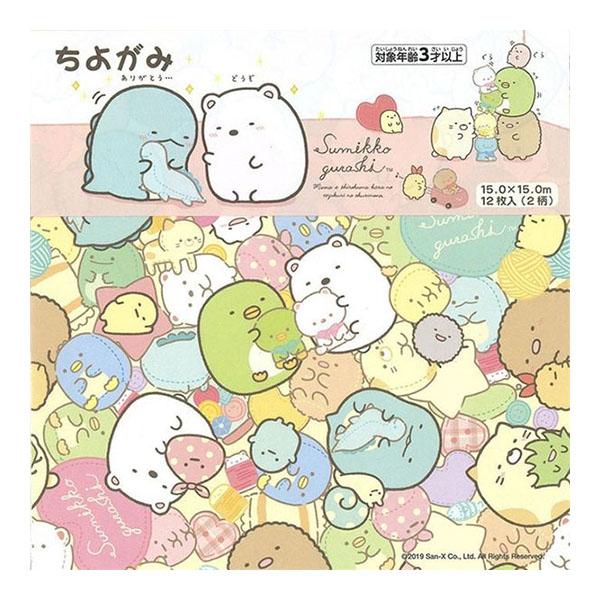 すみっコぐらしのかわいいちよがみ！メーカー：トーヨー品番：031555パッケージサイズ：約161×179×2mmセット内容：ちよがみ2柄×8枚=16枚※商品の仕様の変更がある場合がございます。予めご了承くださいませ。※画像と商品の色合いが光...