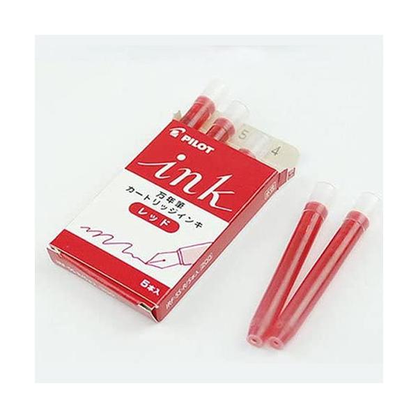 【メール便OK】パイロット[PILOT]　カートリッジインキ　5本入り　レッド　【IRF-5S-R】