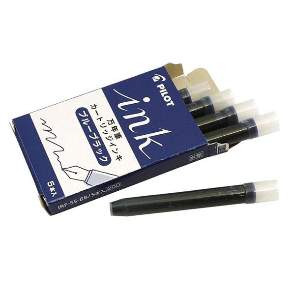 【メール便OK】パイロット[PILOT]　カートリッジインキ　5本入り　ブルーブラック　【IRF-5S-BB】