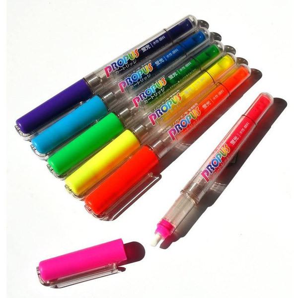 ネコポス対応 三菱鉛筆 Uni 蛍光ペン プロパス カートリッジ式 桃 橙 黄 緑 空色 紫 6色セット Pus1556c エコロジー Uni ぶんぶん文具屋さん Yahoo 店 通販 Yahoo ショッピング