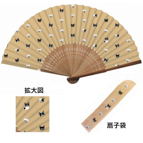 ネコポス対応 扇子 アニマルフェイスシリーズ 7寸 21cm フレンチブルドッグ 扇子袋付き No 692 せんす 父の日 プレゼント 新日本カレンダー ぶんぶん文具屋さん Yahoo 店 通販 Yahoo ショッピング
