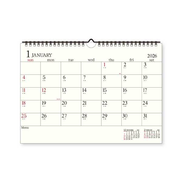 エトランジェ ディ コスタリカ 2026年カレンダー A4壁掛 シンプル [297