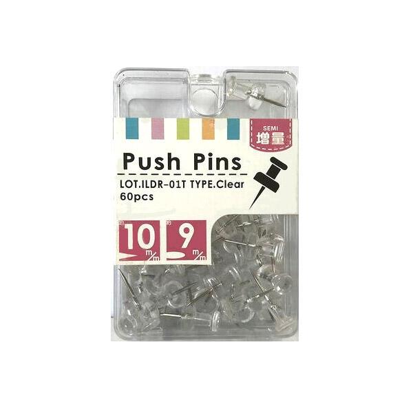 ●ポスターなどの提示最適。●どこでも馴染むクリア色。●抜き差しが簡単で便利！品番：ILDR-01T針長：10mm材質：PS・スチール※商品の仕様の変更がある場合がございます。予めご了承くださいませ。※画像と商品の色合いが光等の加減により実物...