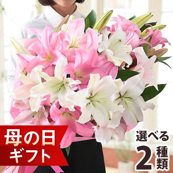押し花　ユリのブーケ 産地直送 八重ユリ ミックス 3本束(9月10日からお届け)／埼玉