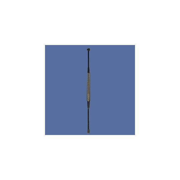 　耳孔にやさしくすくいやすいスプーン型と、安全性が高く直角に掻き出す効果に優れたスクリュー型の２タイプを使用できる耳かきです。　スプーンの方は、口の小さなヒナへの給餌に使用できると思います。　真鍮　ニッケルメッキ仕上