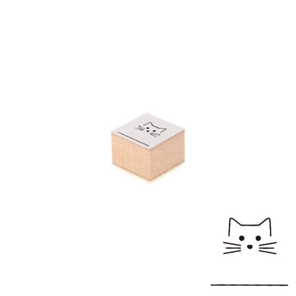 Delfonics デルフォニックス ウッドスタンプ アイコン (E ネコ)