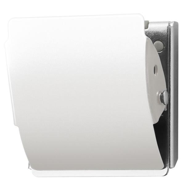 ★【Lサイズ】プラス／マグネットクリップ　ホールド（CP-047MCR-B・80-408）ホワイト　ブリスターパック入り　新開発「ホールド.ラバー」で保持力が約2倍！
