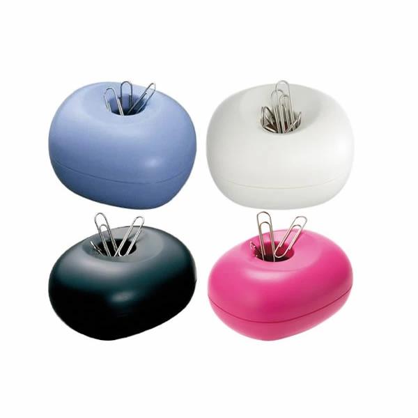 ★プラス／クリップケース（CP-500・81-9）全４色　ゼムクリップ120個入り　収納口のマグネットが小さなクリップをしっかりキープ♪／PLUS