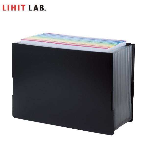 LIHIT LAB.＜リヒトラブ＞ AQUA DROPｓ BLACK STYLE ドキュメントボックス　A4 A5093