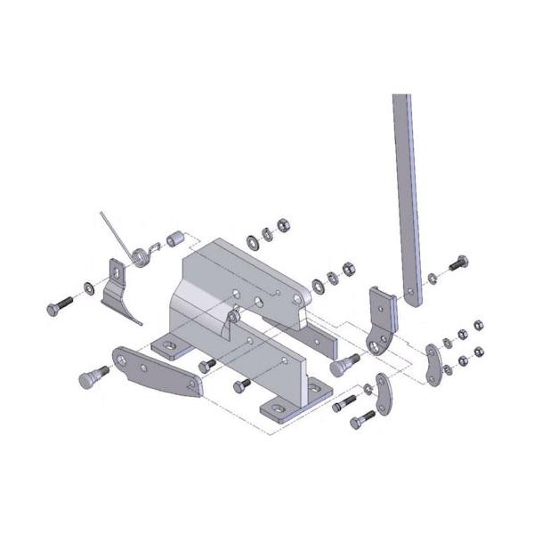 あすつく対応 「直送」 トラスコ中山 ＴＲＵＳＣＯ P2003 板金用切断機 レバーシャＰ−２用部品 ＮＯ．３六角ボルト