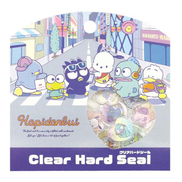 サンリオキャラクターズ クリアハードシール レッツゴーニューシティ 15枚入り ぷっくりシール 立体シール 限定 かわいい プレゼント デコレーション