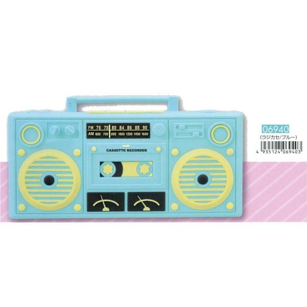 昭和レトロ 当時物 筆箱 缶 SANYO ラジカセ柄 新品未使用 bungu-mori_06940