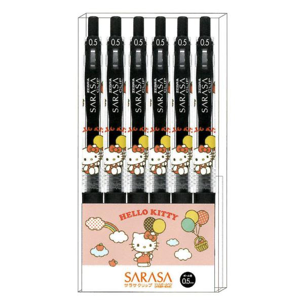 サラサ カミオジャパン サラサクリップ 0.5 ハローキティ ゼブラ 6本組