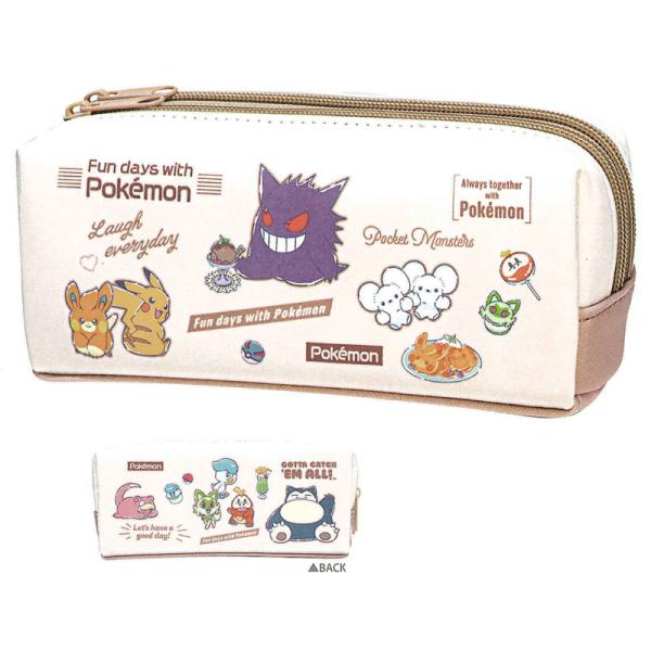 CM ポケットモンスター ツインファスナーマルチケース カフェロゴ整列 カミオジャパン ペンケース コレクション 新入学 祝い グッズ プレゼント