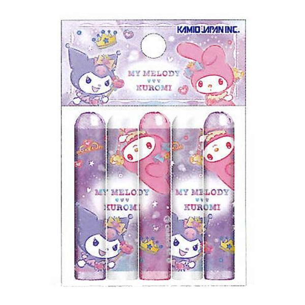カミオジャパン マイメロディ・クロミ 鉛筆キャップ 5本組 キラキラ