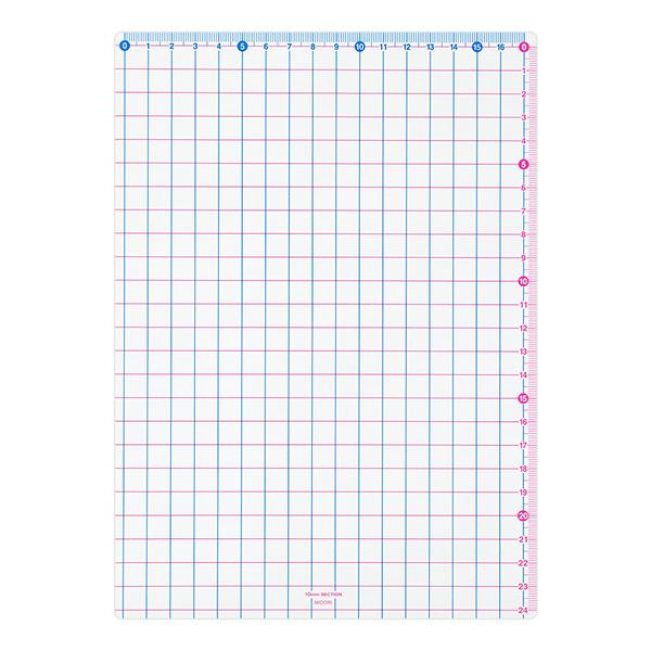 MIDORI（ミドリ） セクション下敷 赤 B5 定規 デスクワーク 多機能