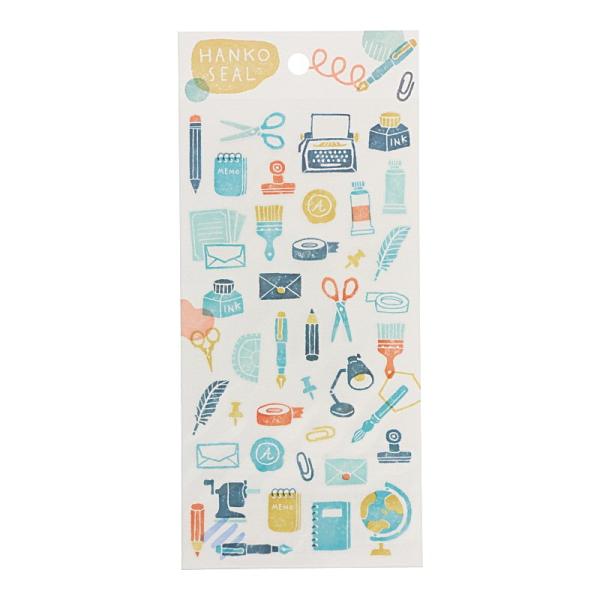 マインドウェイブ ハンコシール 文房具 かわいい ステッカー デコレーション ノート 手帳 オシャレ レトロ