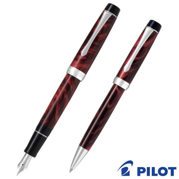 (K14)PILOT ワインレッド 万年筆 ボールペン ２本セット PILOT ボールペン 万年筆 2本セット‼️‼️ K14)PILOT ワインレッド