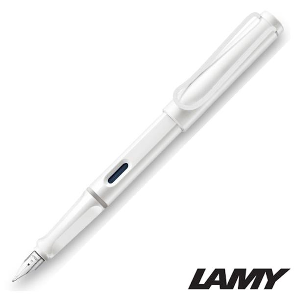 LAMY サファリ 万年筆 ホワイト ホワイトクリップ 漢字ニブ ロングセラー 名入れ プレゼント お祝い 人気 カジュアル ポップ 限定