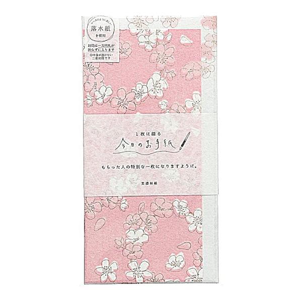 古川紙工 1枚に綴る今日のお手紙 さくらのわ 特別な一枚にしよう 日本製 のし袋 ミニレター 金封