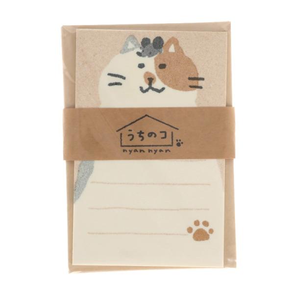 古川紙工 うちのコシリーズ WANWAN ミニレター なかよし プレゼント かわいい メモ メッセージカード