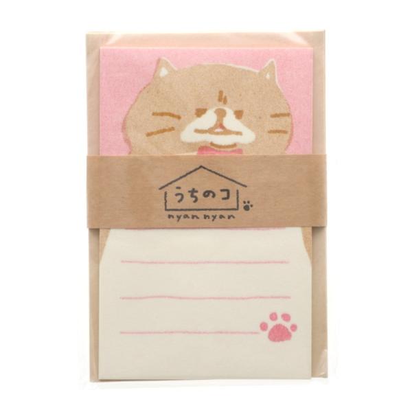 古川紙工 うちのコシリーズ WANWAN ミニレター おすまし プレゼント かわいい メモ メッセージカード
