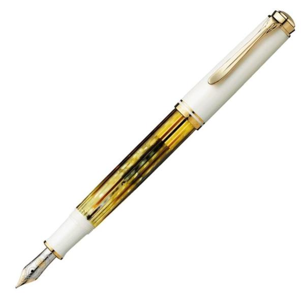 Pelikan ペリカン 万年筆 スーベレーン M400 ホワイト 美品 Pelikan（ペリカン） スーベレーン M400 万年筆 ホワイトトータス 人気