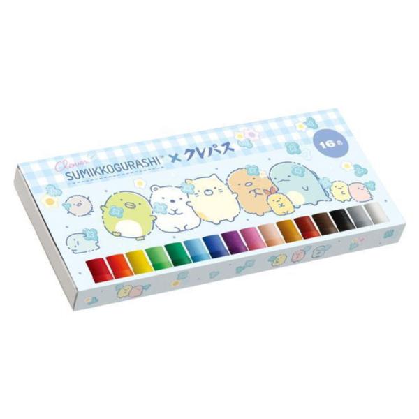 サンエックス すみっコぐらし クレパス ゴーゴースクール 16色 2023年 新入学 祝い ギフト プレゼント サクラクレパス