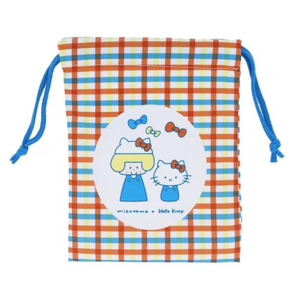 巾着 2個セット mizutama×サンリオキャラクターズ ハローキティ・マイメロディ コラボ 雑貨 グッズ 描き下ろし 限定 サンスター文具