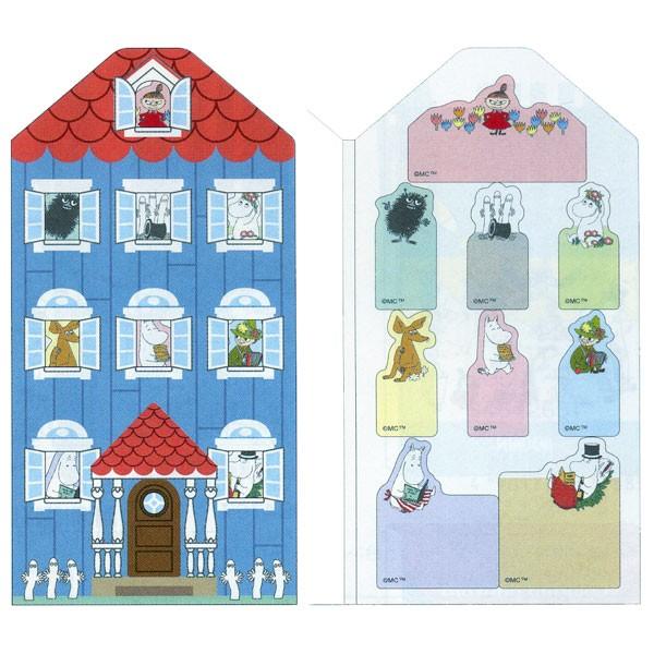 ムーミンハウスの台紙にムーミン達の付箋が顔を覗かせます サンスター文具 Mu17au ムーミンハウス型付箋 ミイ S 文具の森ヤフー店 通販 Yahoo ショッピング