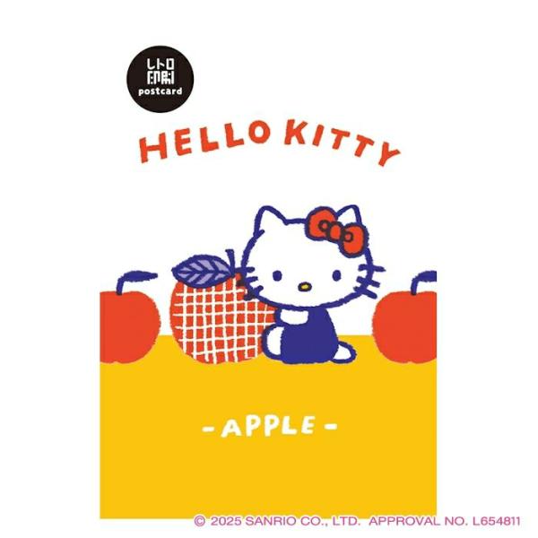 レトロ印刷ポストカード サンリオキャラクターズ ハローキティ コラボ 雑貨 グッズ 描き下ろし 限定 古川紙工