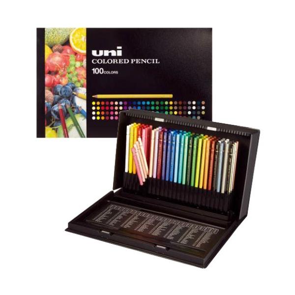 新品未開封　UNI 色鉛筆　100色 三菱鉛筆　未使用 三菱鉛筆 ユニカラー100色 名入れ無料 アートワークに最適 プロのため