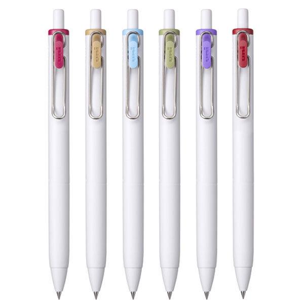 シンプルボールペン 三菱鉛筆 UMNS ゲルインクボールペン uni-ball one 0.5mm 6色セット
