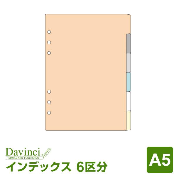 ダ・ヴィンチ 本日Point5% システム手帳リフィル A5 6穴 カラー