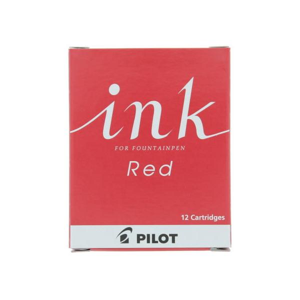 他サイト： パイロット/万年筆カートリッジインキ 赤 12本/IRF-12S-Rの商品画像