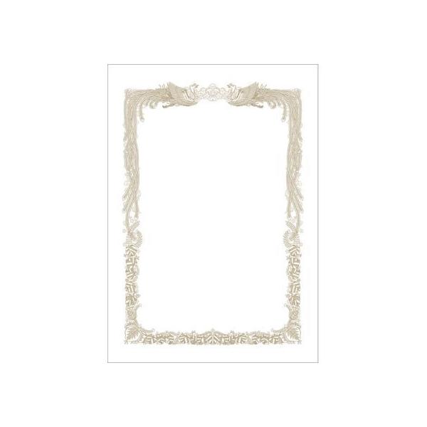 【商品説明】鳳凰枠の印刷は金粉ではなく金インクを使用していますので、コピー機やプリンタを汚しません。　インクジェット・レーザー（コピー）などのプリンタに対応します。　従来からの手書きや通常印刷（凸版やオフセット）にも使用できます。【仕様】●...