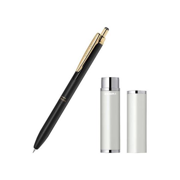 ゼブラ サラサグランド0.5 マットブラック アルミケース付 シルバー