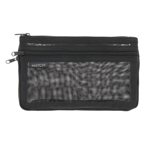 【商品説明】ファスナーを閉じて「スリムモード」で使ったり、ファスナーを開けて「大容量モード」で使ったり、使用シーンに応じて切り替え可能！　さりげない透け感で中身がわかりやすい！【仕様】●カラー：ブラック●メッシュケース　ＭＡＴＣＨ（マッチ）...