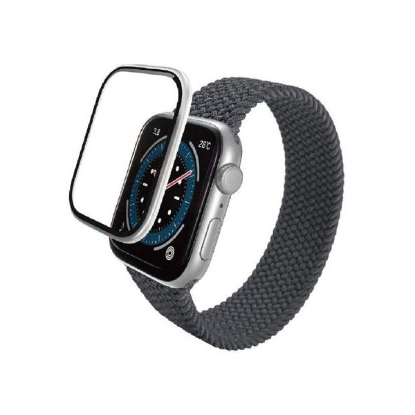 【商品説明】Ａｐｐｌｅ　Ｗａｔｃｈ本体との一体感が美しいアルミフレーム付き画面保護ガラスフィルムです。　本体カラーに合わせたアルミフレームを採用しているため、本体との一体感を実現し、高級感を演出します。　高精細な画質を損ねない高い透明度を実...