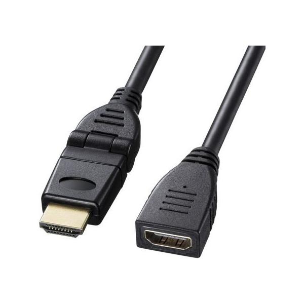 他サイト： サンワサプライ ハイスピードHDMI延長ケーブル 1m KM-HD20-3DEN10Nの商品画像