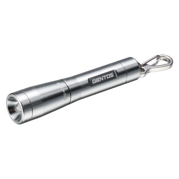 他サイト： 【お取り寄せ】ジェントス LEDキーライト 15lm シルバー GK-001Sの商品画像