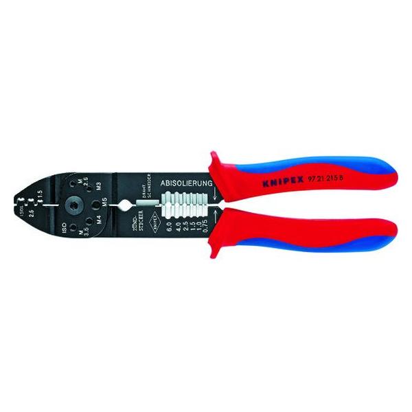 【お取り寄せ】KNIPEX 圧着ペンチ 215mm 9721-215B