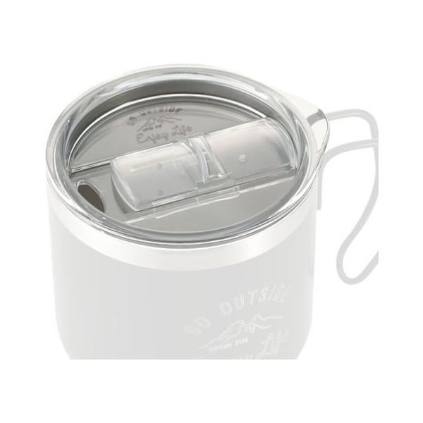 【商品説明】モンテダブルステンレスマグカップのフラップとして使用できます。保温・保冷に効果的でほこりが入るのを防ぎます。【仕様】CG_04　●製品サイズ：９３×８７×高さ１９ｍｍ　●重量：３５ｇ　●材質　本体：ＰＥＴ、パッキン：シリコーンゴ...