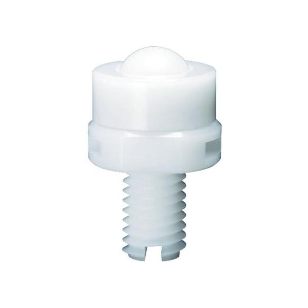 【商品説明】●上向使用／樹脂成型品／クリーンルーム適用可【仕様】●型番：ISCS-10JS-J　●上向用　●メインボール：ポリアセタール（POM）　●ボディー・キャップ：ポリアセタール（POM）　●サブボール：ステンレス　　●許容荷重につき...